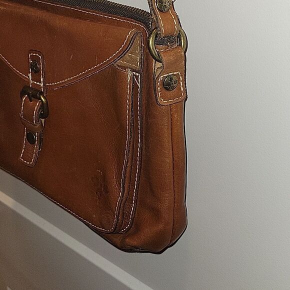 Patricia Nash Avellino Brown Crossbody  Leather Handbag  Bag - Picture 4 of 15